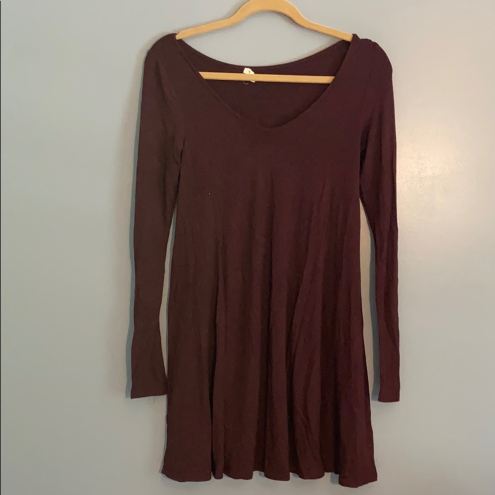 Maroon Long sleeve dress from Garage. Super soft!!
